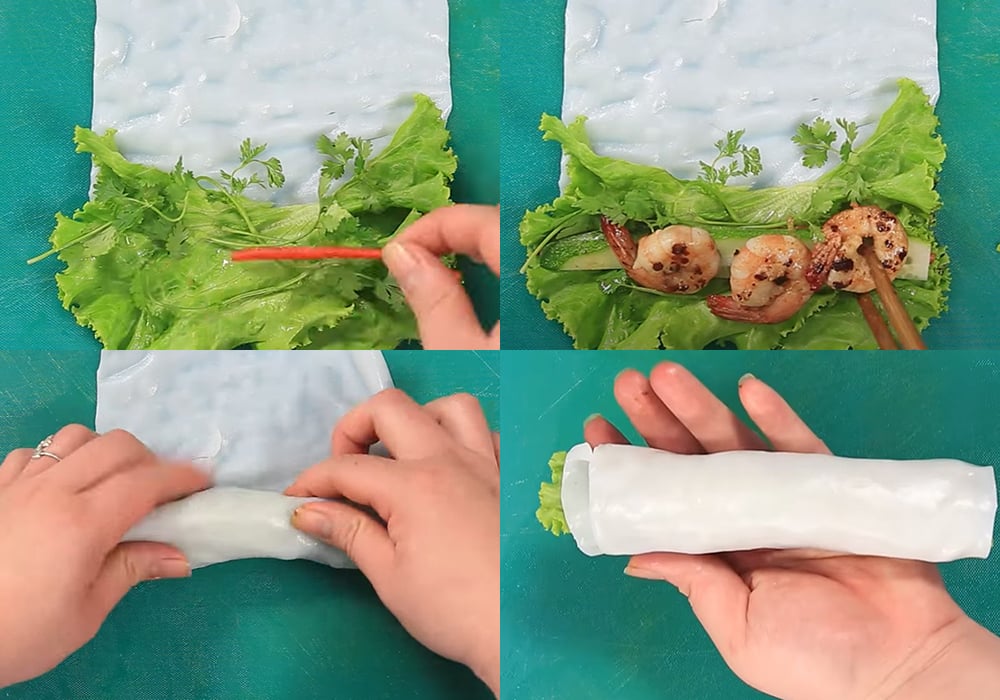 Cách làm phở cuốn tôm