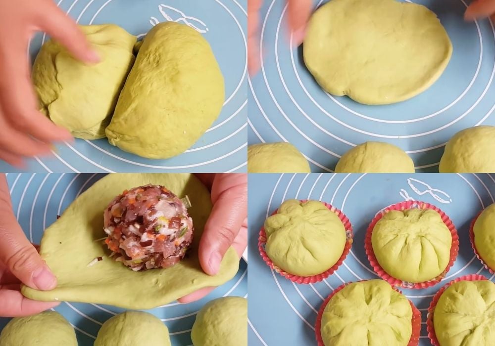 Nặn và tạo hình bánh