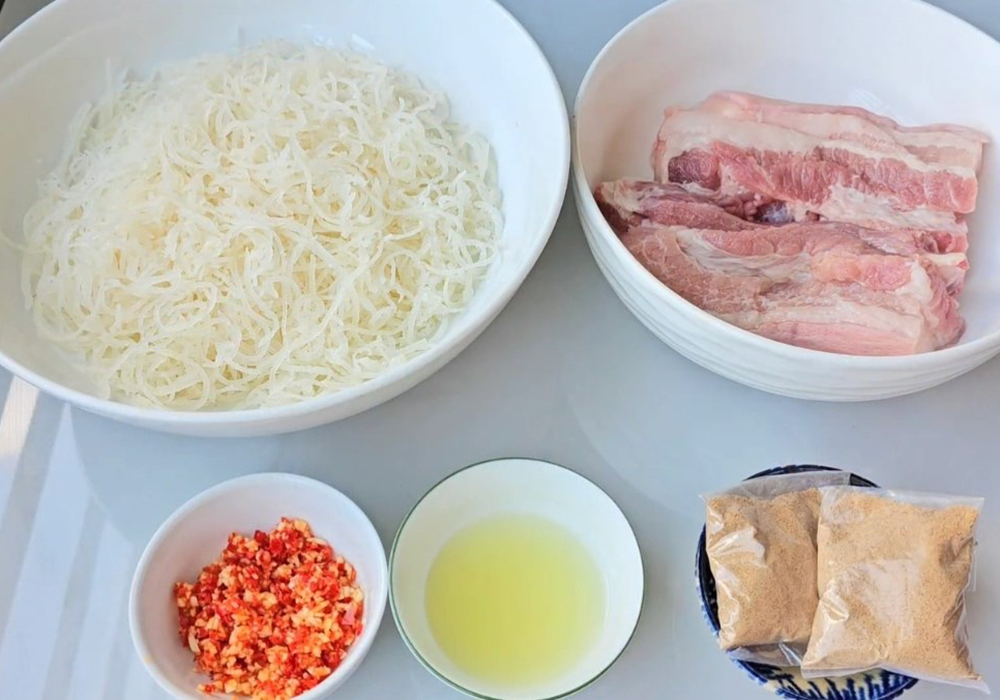 Nguyên liệu làm bì cuốn