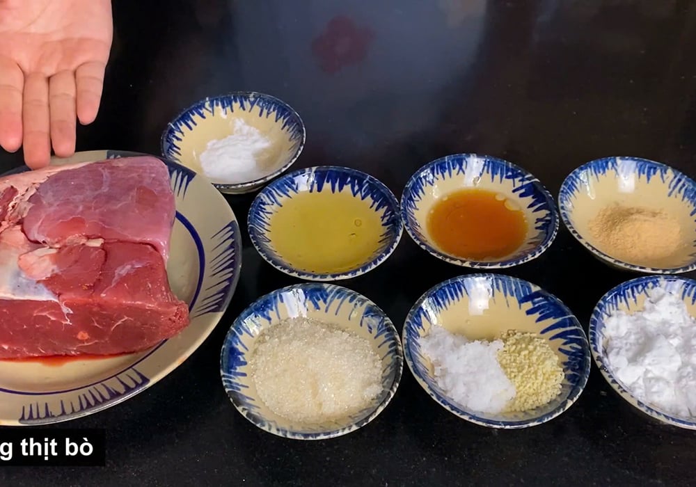 Nguyên liệu làm bò viên