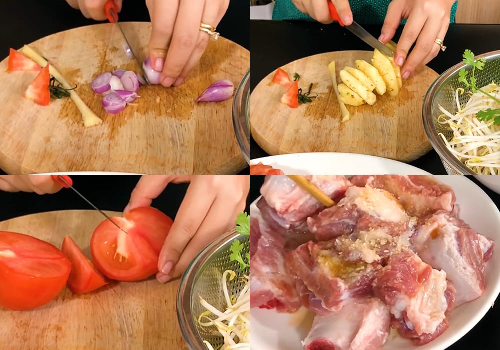Sơ chế các nguyên liệu