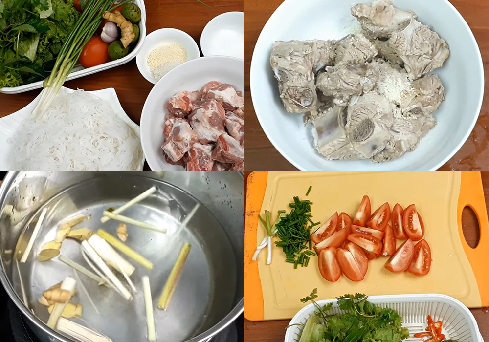 Sơ chế các nguyên liệu
