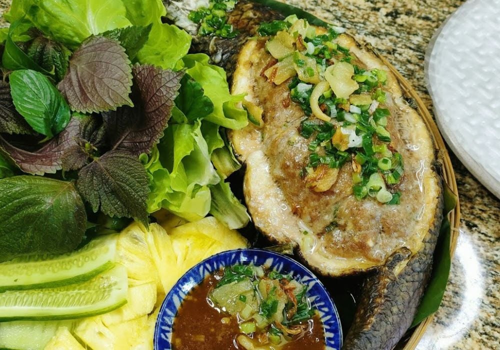 Cá lóc nhồi thịt hấp