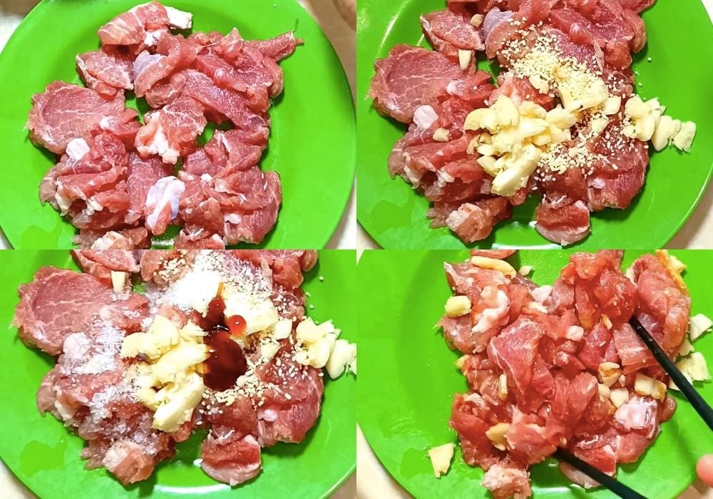 Ướp thịt heo