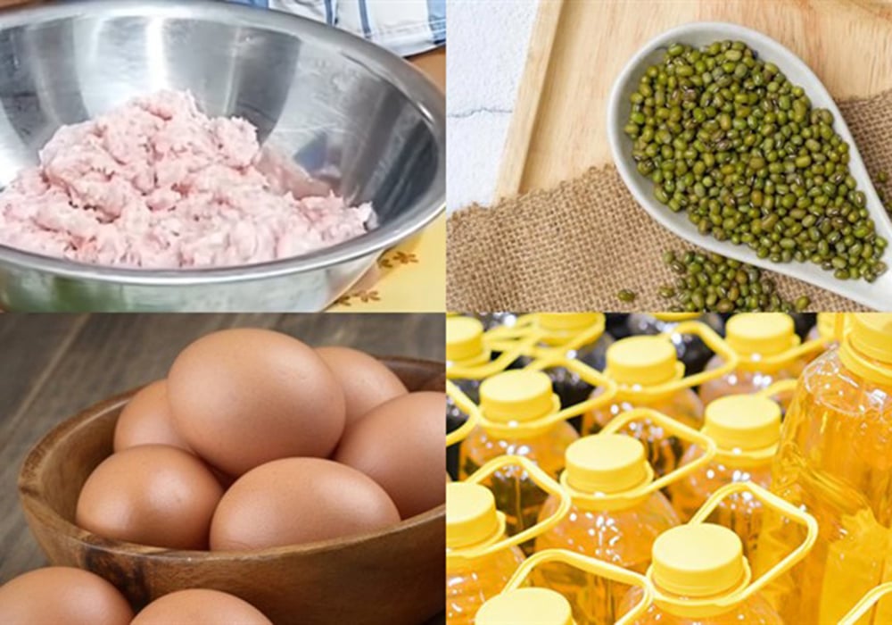 Nguyên liệu làm chả đậu xanh thịt viên