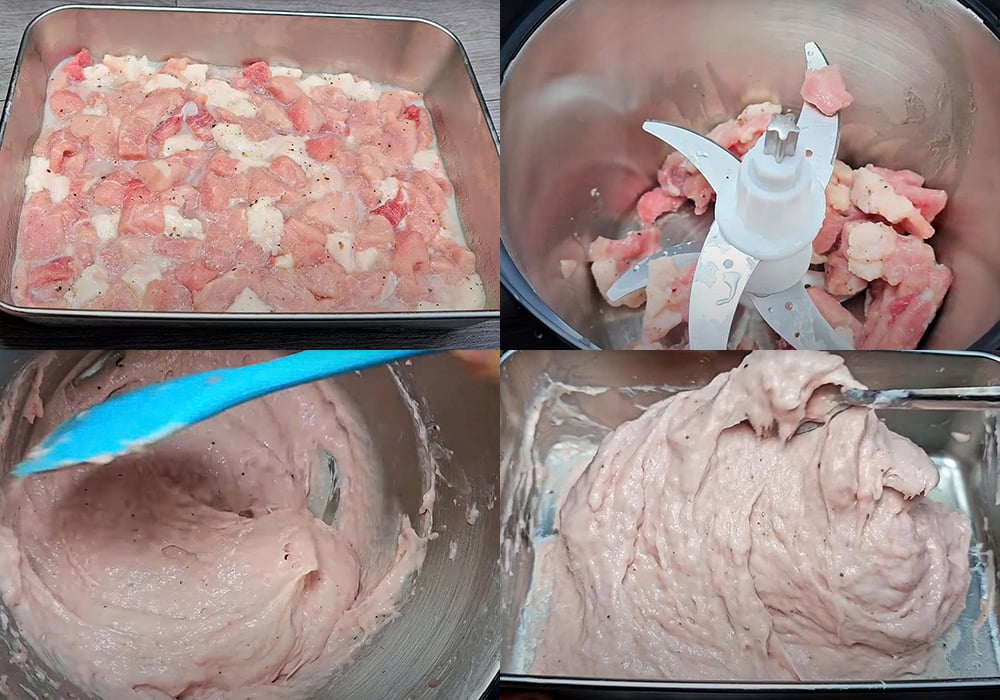 Các bước làm giò sống