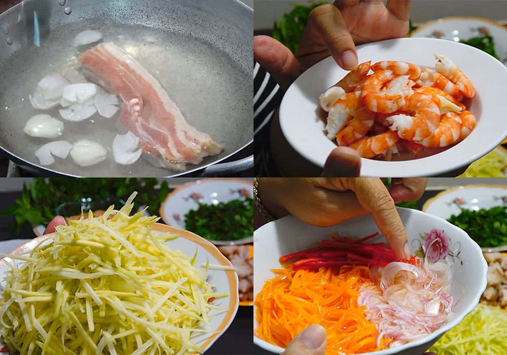 Sơ chế các nguyên liệu