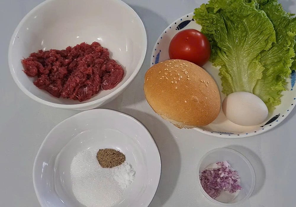 Nguyên liệu làm humbuger bò