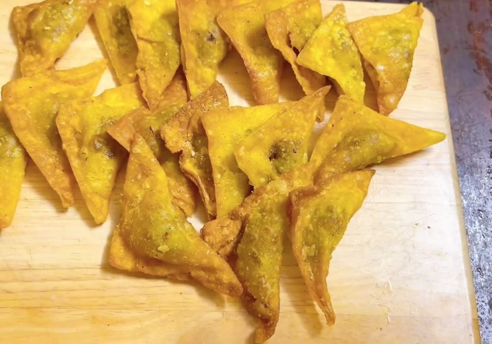 Hoành thánh chiên nhân thịt