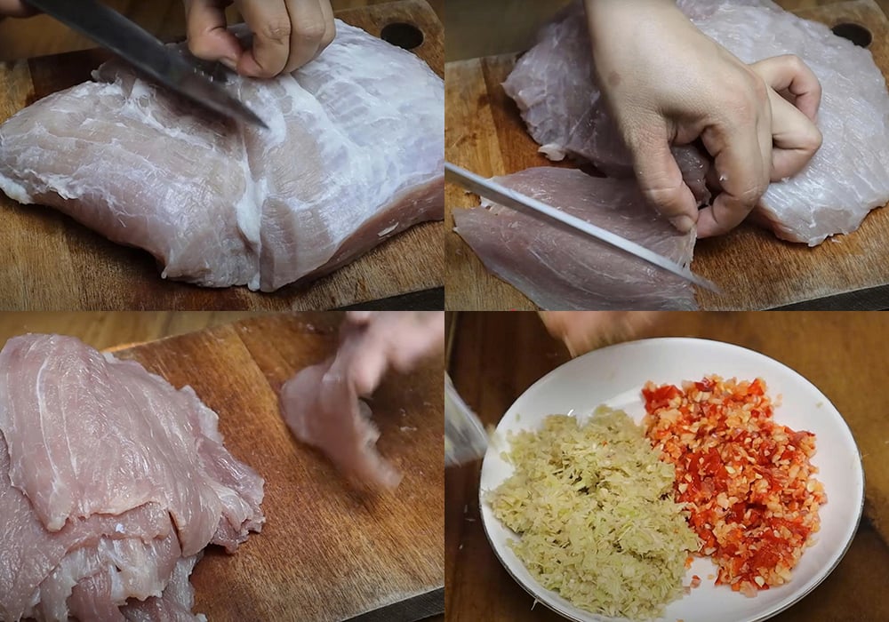 Sơ chế các nguyên liệu