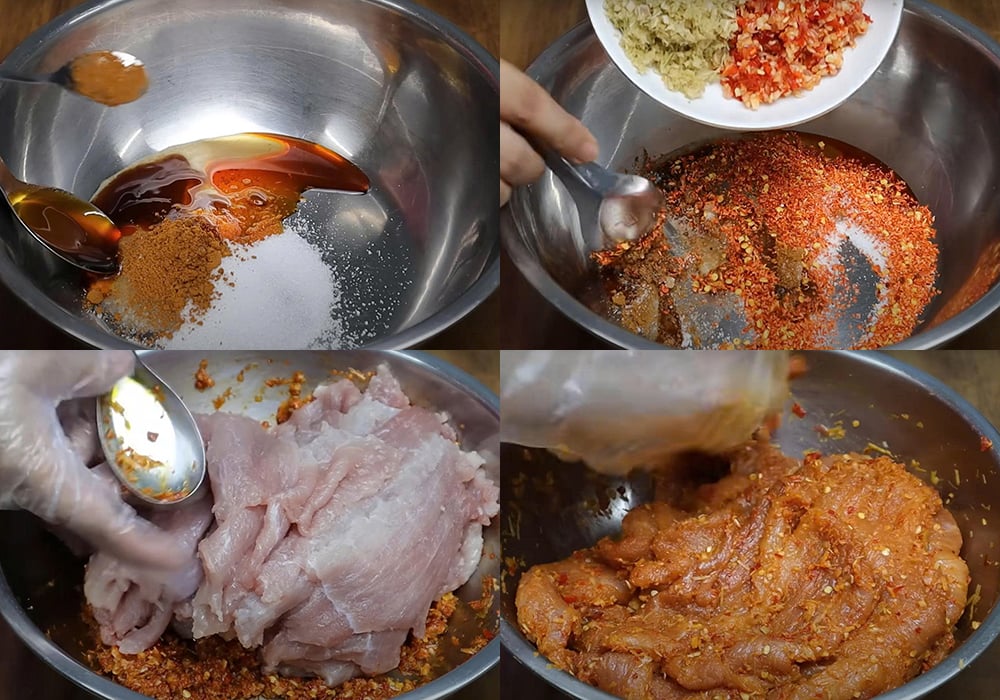Sơ chế các nguyên liệu