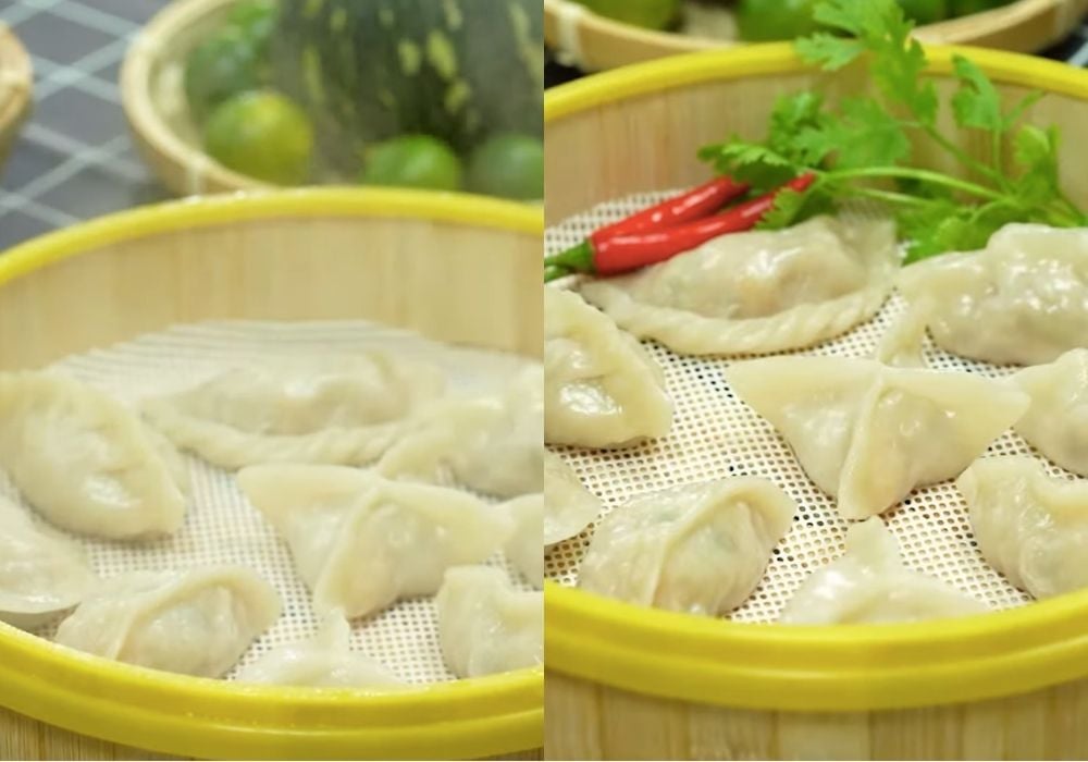 Hấp hoặc chiên mandu