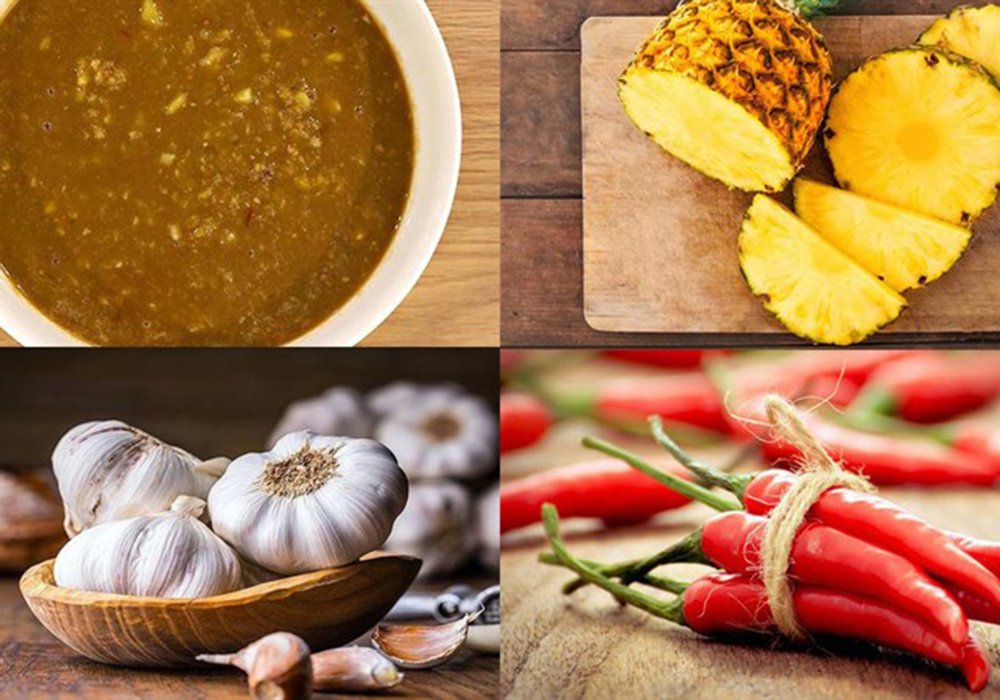 Nguyên liệu làm nước chấm bánh tráng cuốn thịt heo