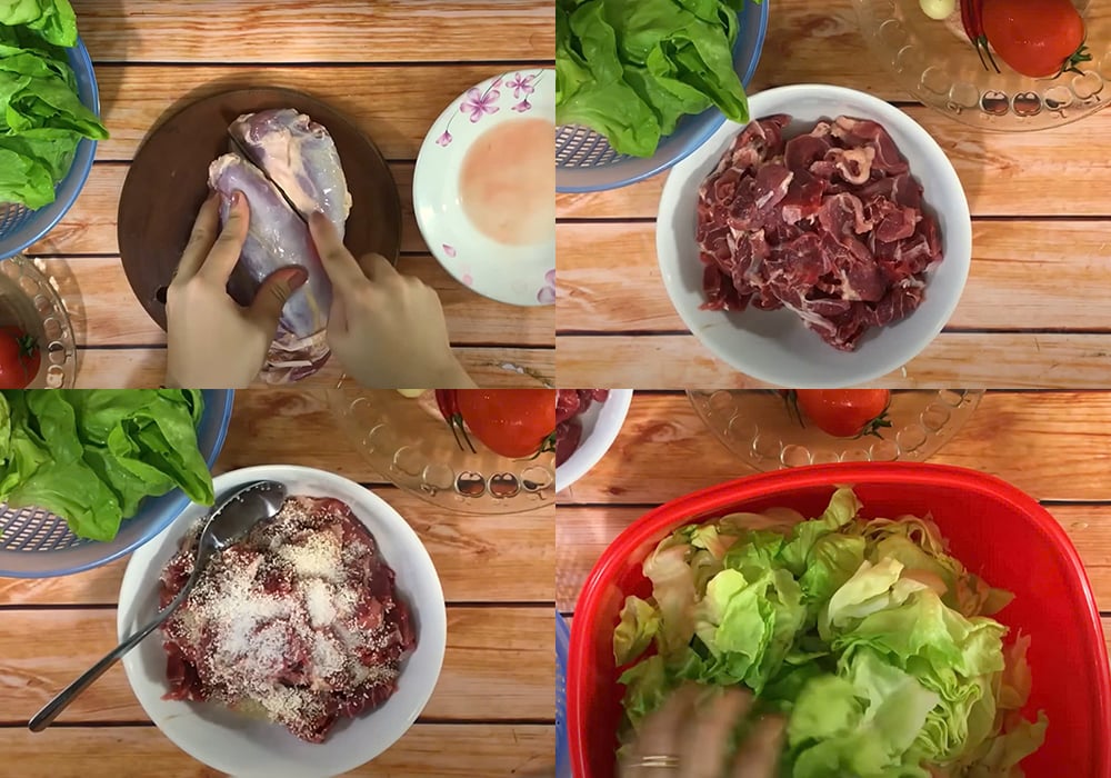 Sơ chế các nguyên liệu
