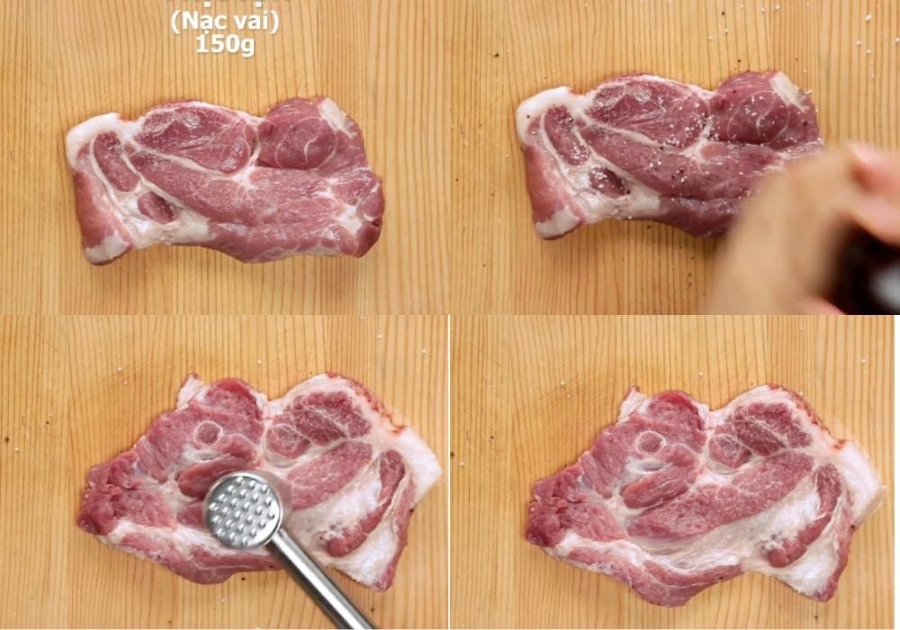 Chuẩn bị và sơ chế thịt heo