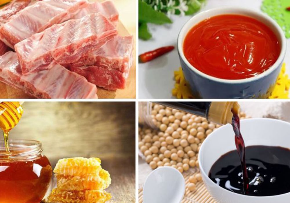 Nguyên liệu làm sốt ướp sườn nướng