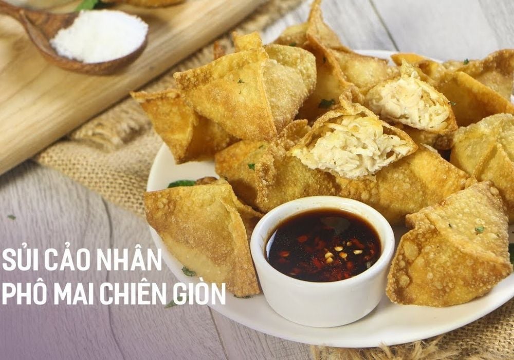 Sủi cảo chiên nhân phô mai