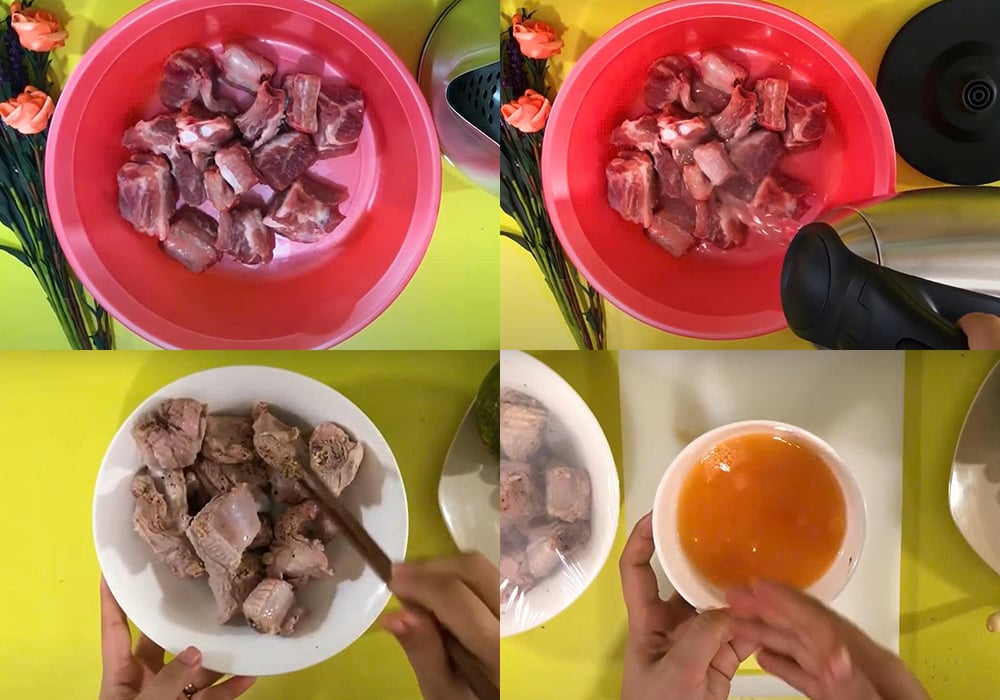 Sơ chế các nguyên liệu