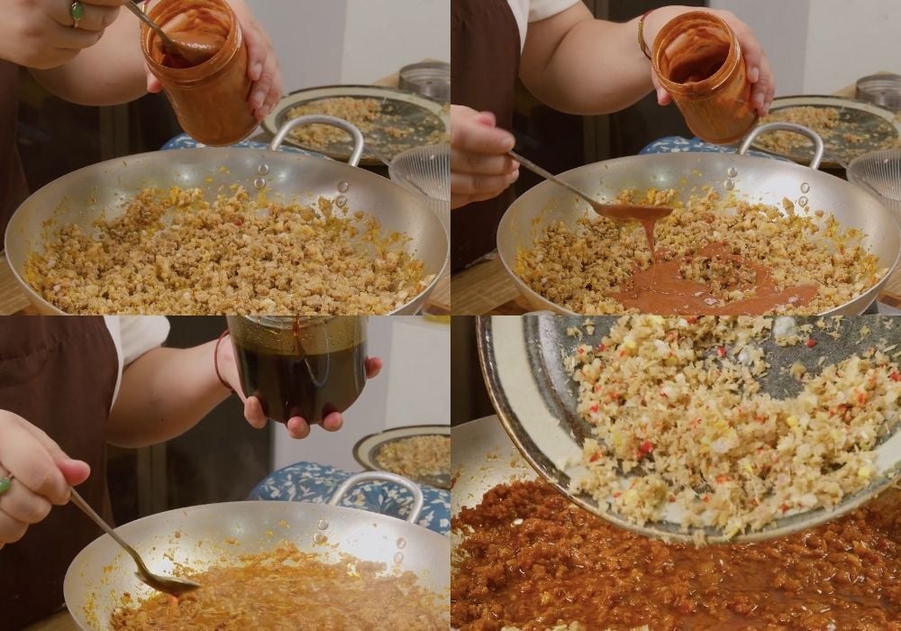 Chưng mắm ruốc