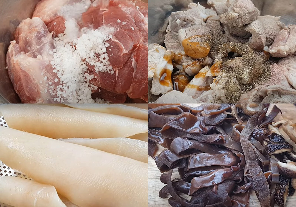 Sơ chế các nguyên liệu