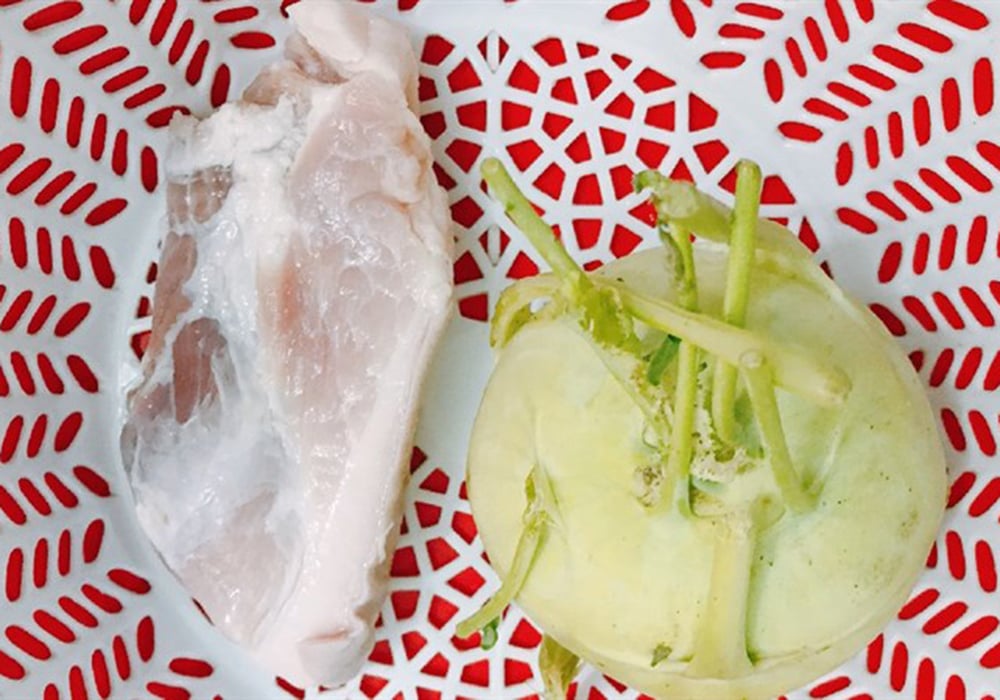 Nguyên liệu làm thịt kho su hào