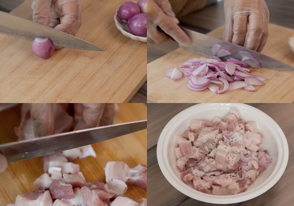 Sơ chế và ướp thịt