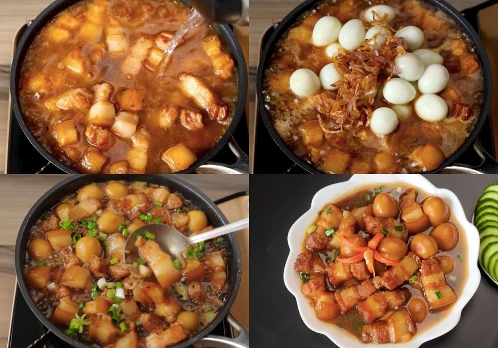 Nêm gia vị và kho thịt
