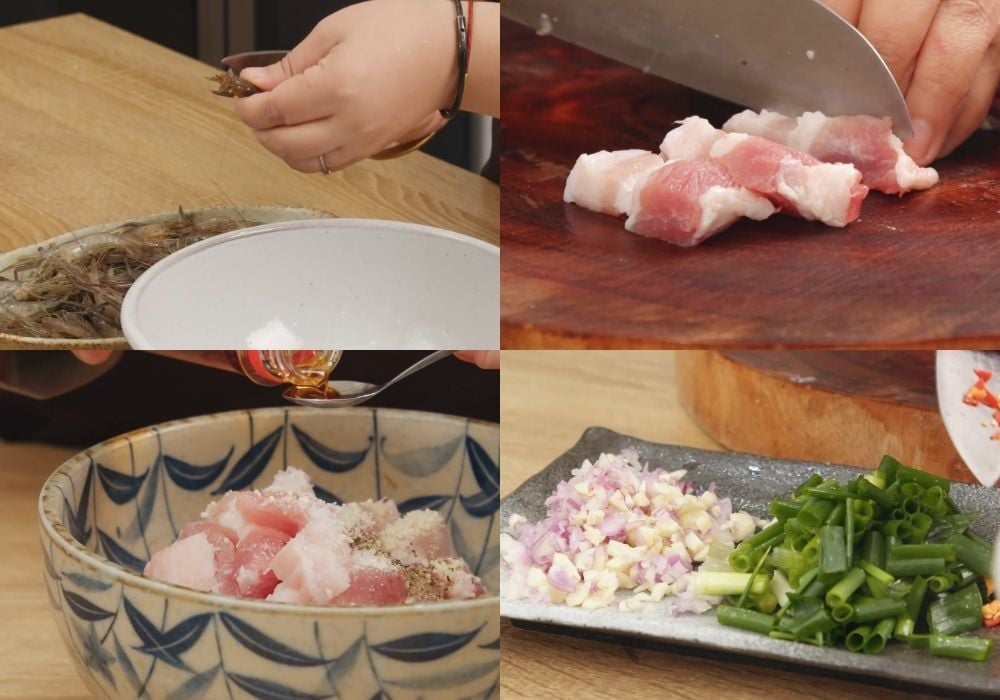 Sơ chế các nguyên liệu