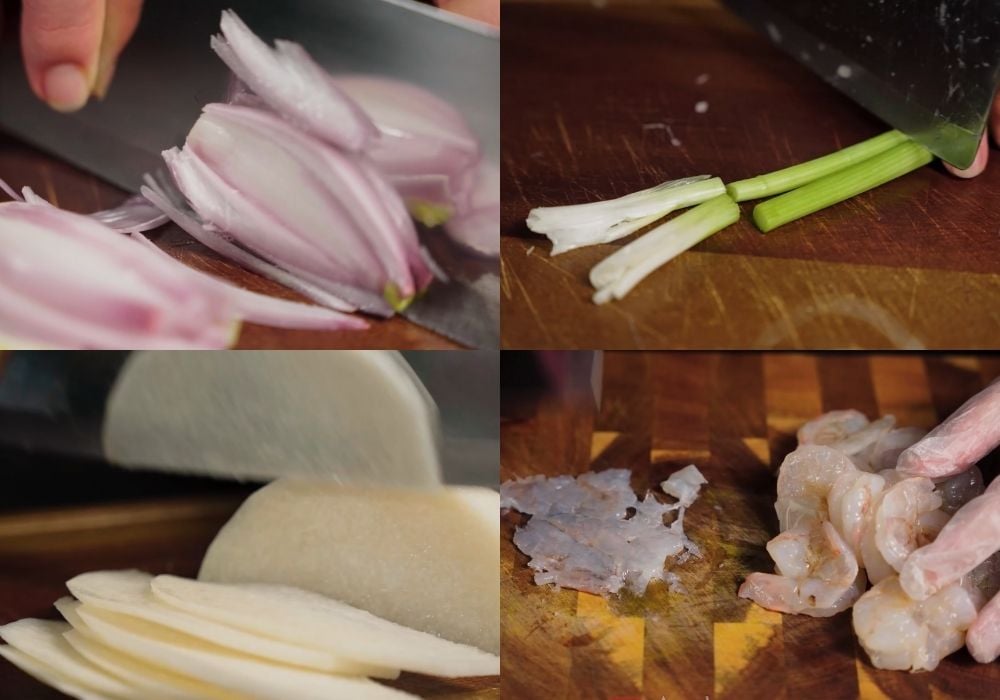 Sơ chế các nguyên liệu