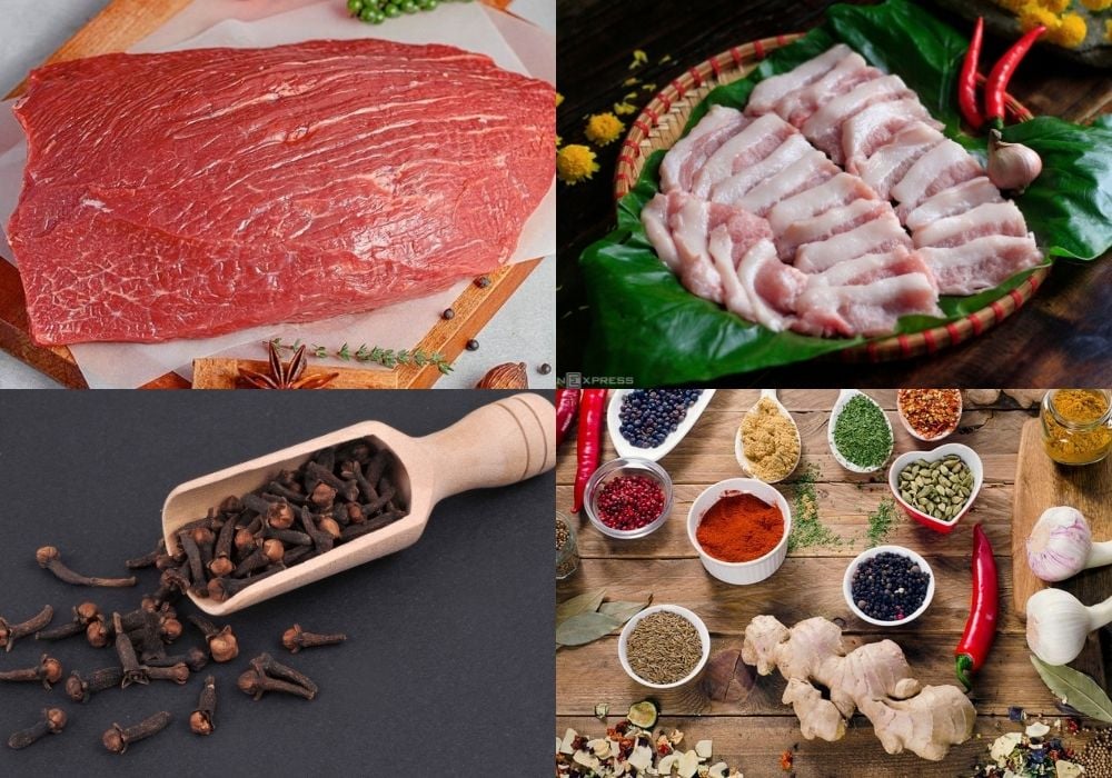 Nguyên liệu làm xúc xích bò