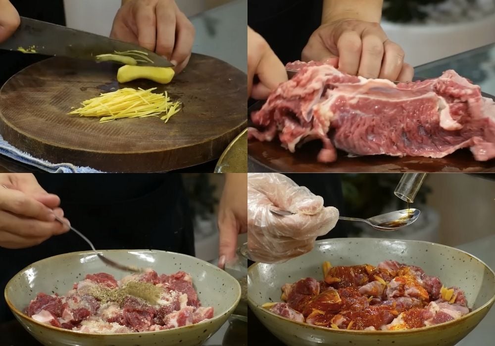 Ướp thịt bò
