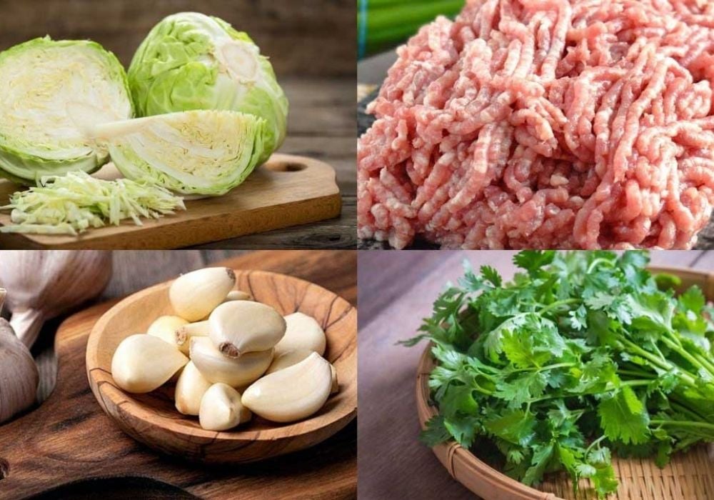 Bước chọn nguyên liệu rất quan trọng khi làm canh bắp cải cuộn thịt băm