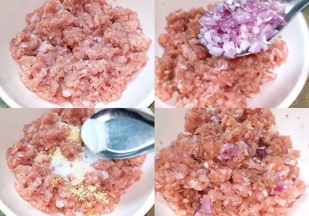 Ướp thịt băm