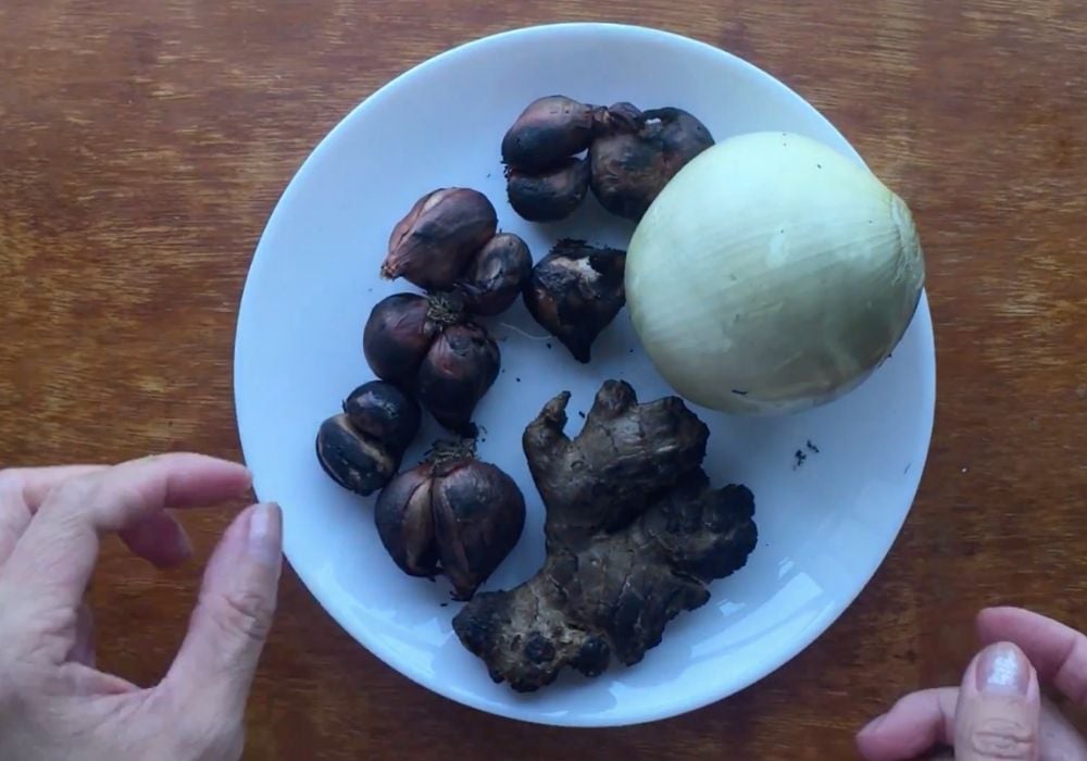 Nướng các nguyên liệu