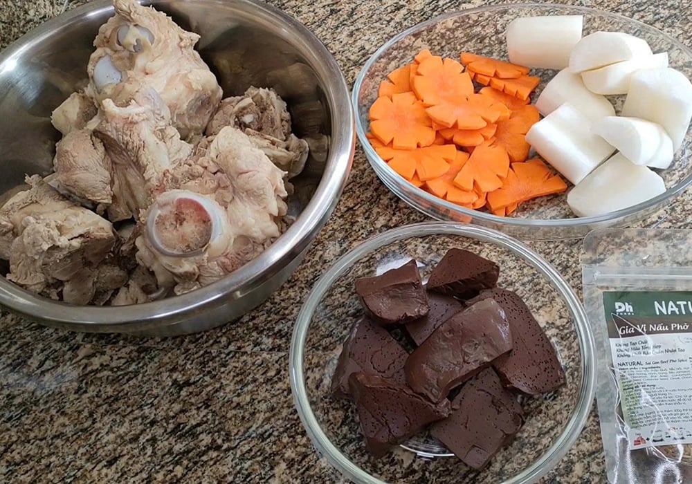Nguyên liệu làm xí quách bò