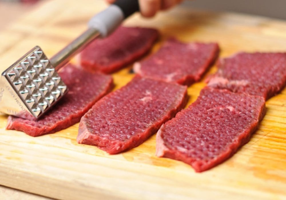 Cách thái thịt bò nướng