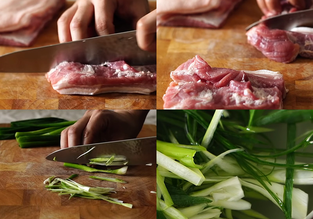 Sơ chế các nguyên liệu