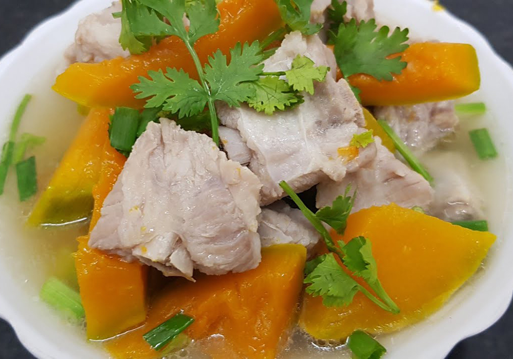 Mẹo bảo quản canh bí đỏ nấu sườn heo đúng cách