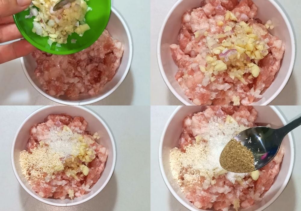 Ướp thịt băm