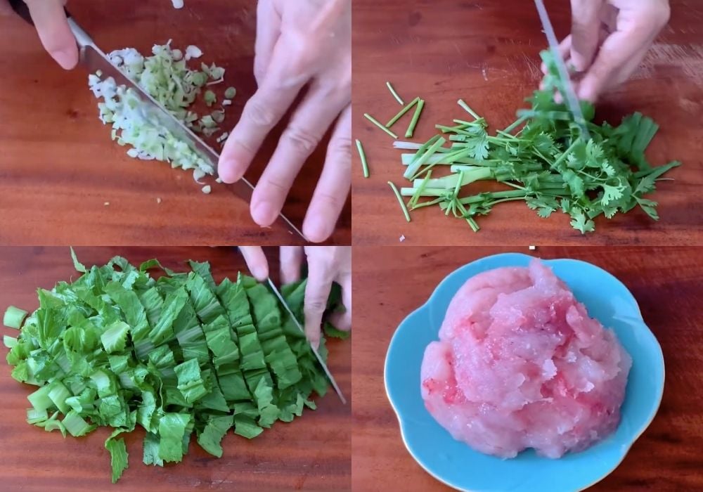 Sơ chế các nguyên liệu
