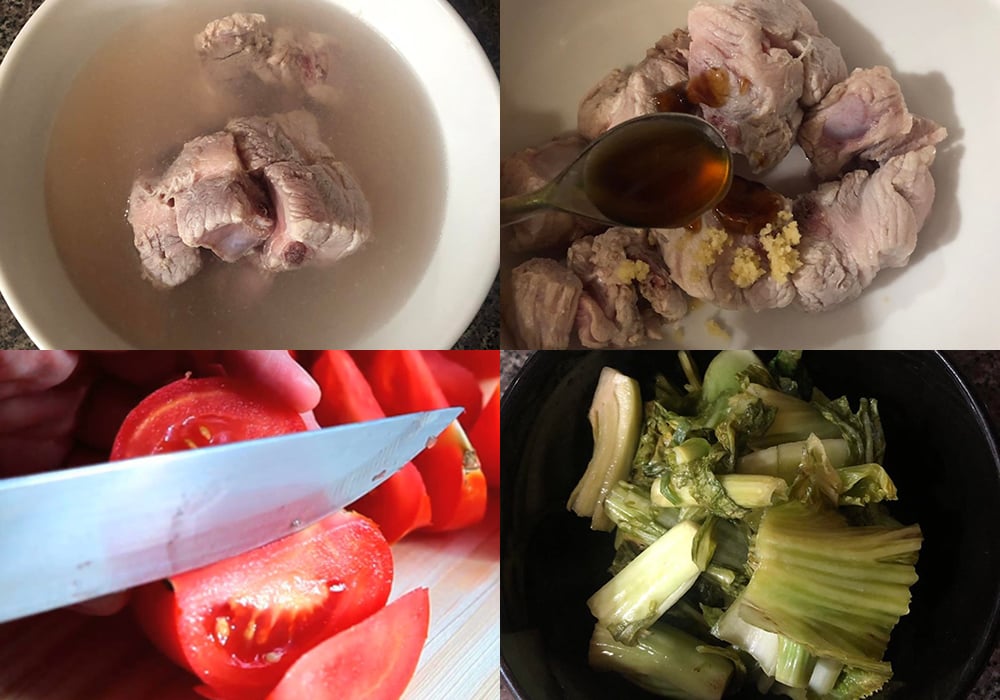 Sơ chế các nguyên liệu