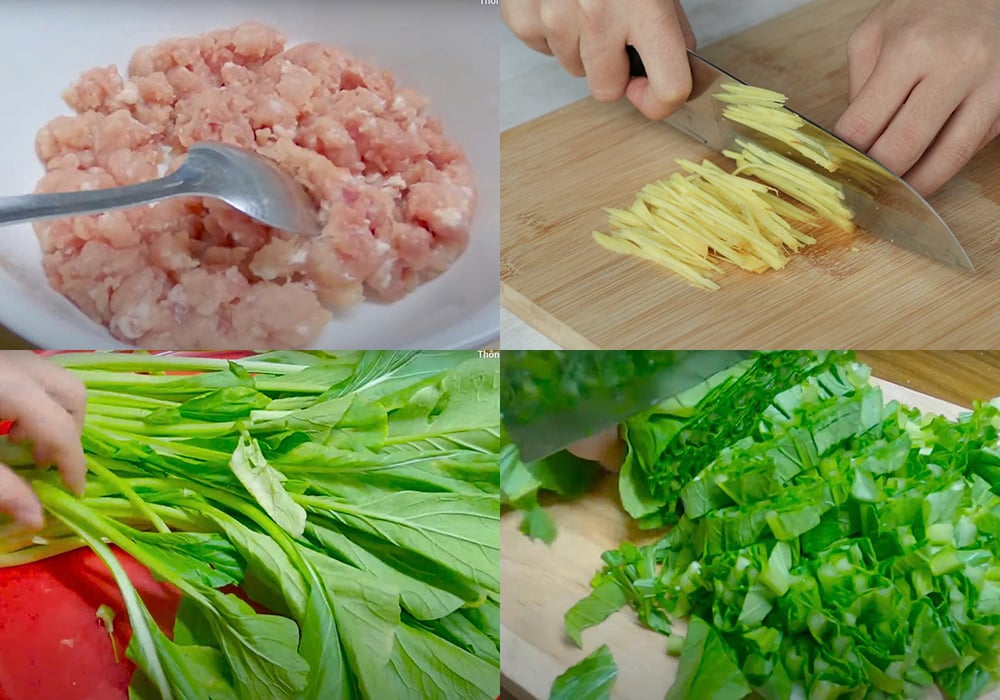 Sơ chế các nguyên liệu