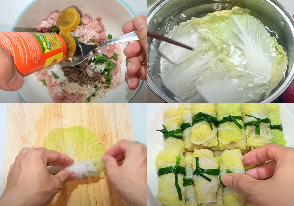 Sơ chế và trộn thịt