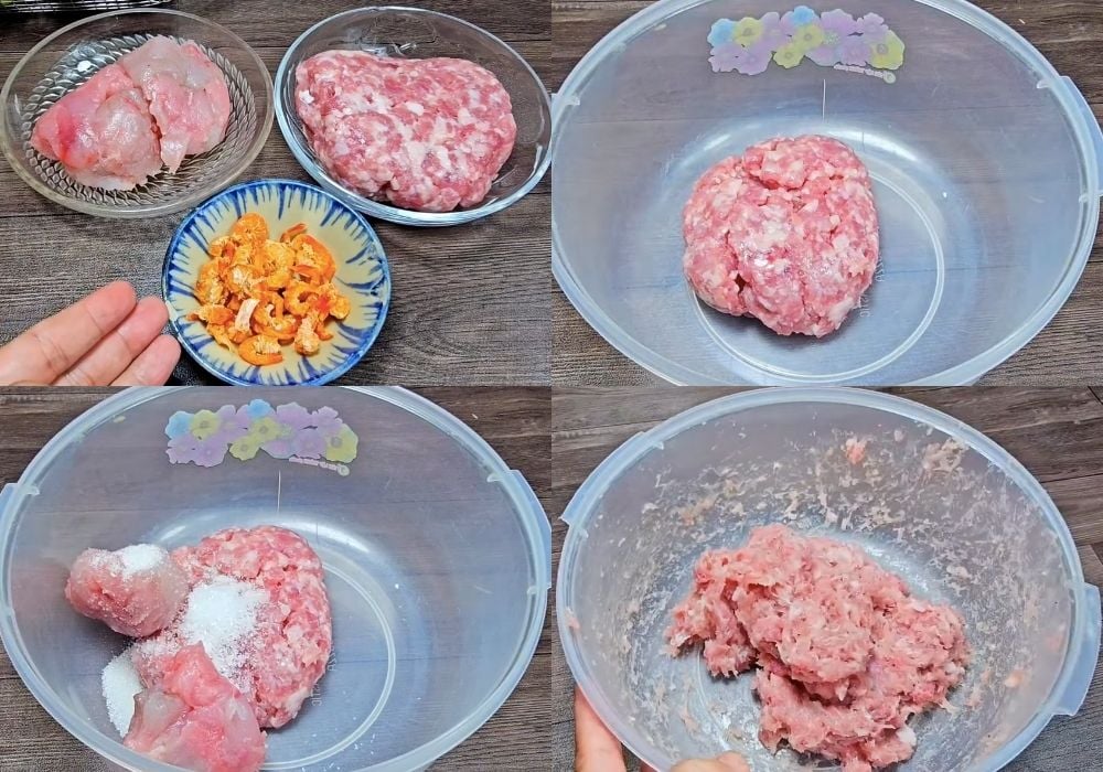 Làm nhân nhồi thịt