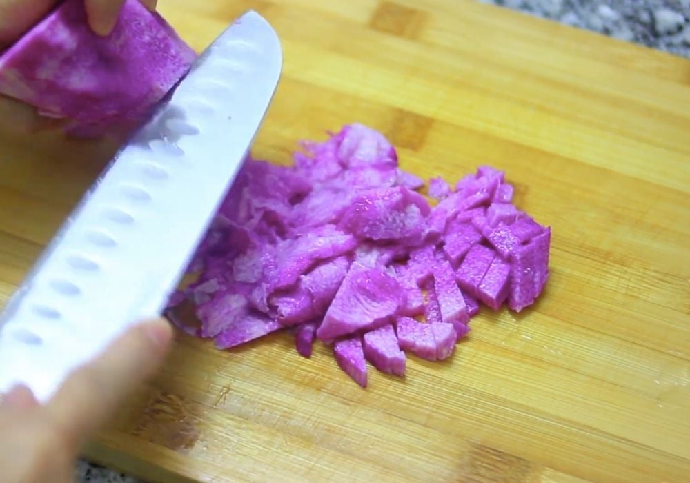 Sơ chế khoai mỡ