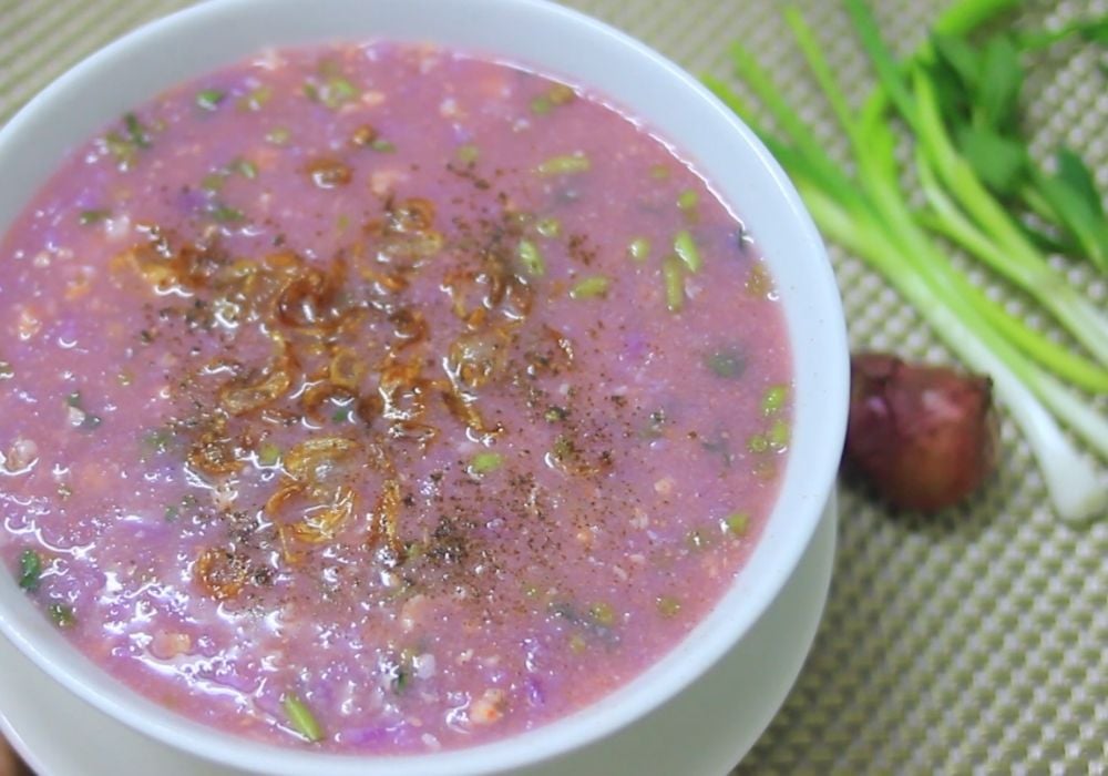 Canh khoai mỡ nấu tôm
