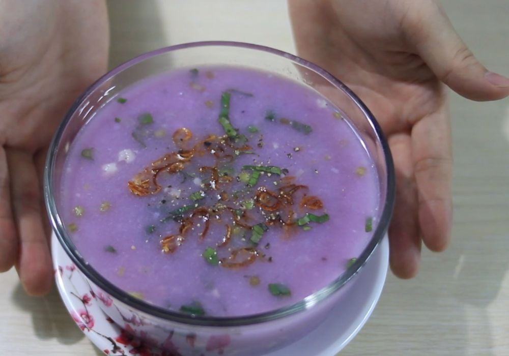 Canh khoai mỡ thịt bằm