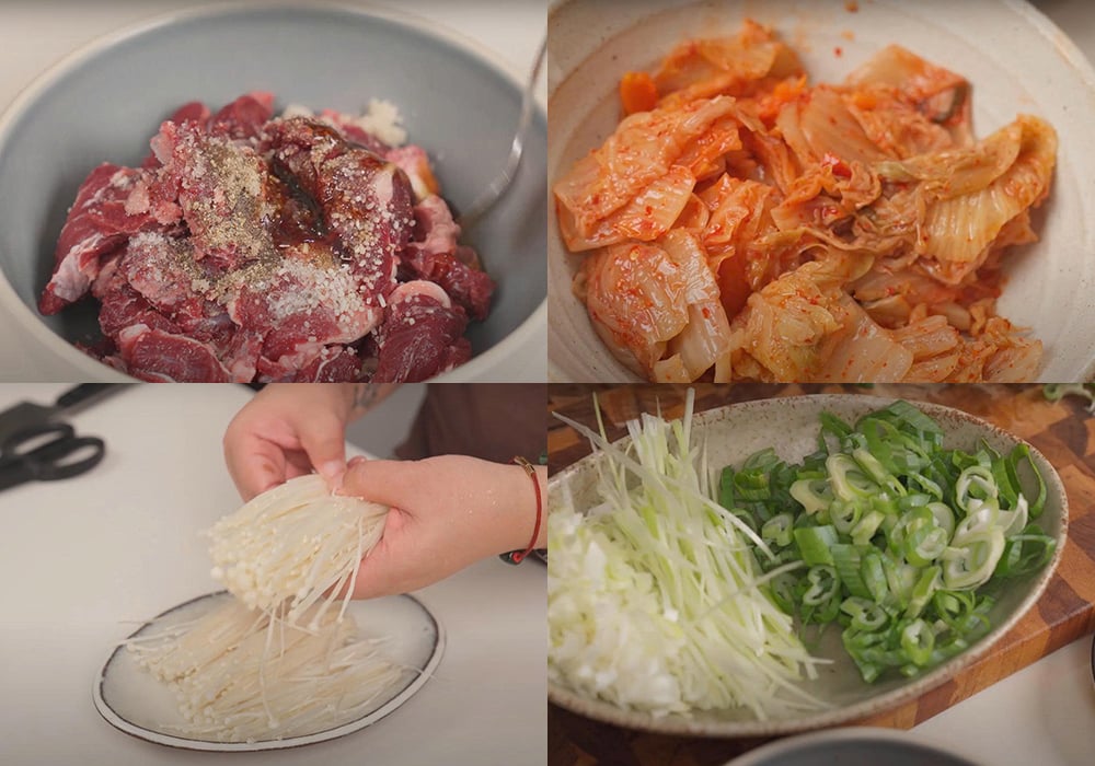 Sơ chế các nguyên liệu