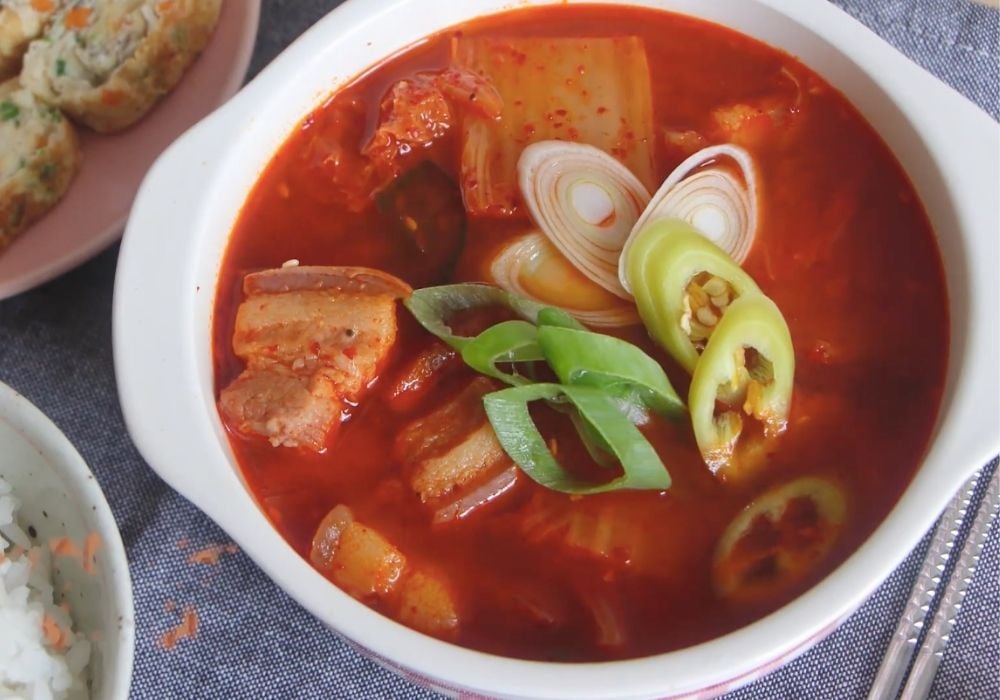 Canh kim chi thịt heo