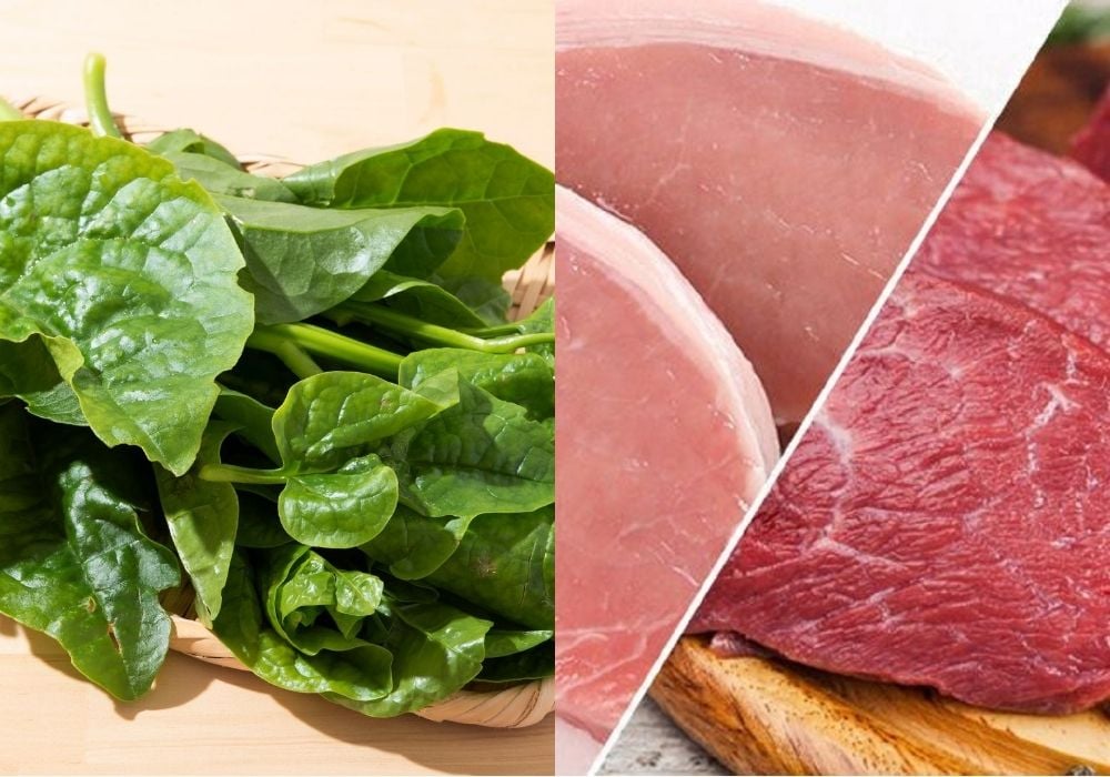 Để làm canh mồng tơi với thịt ngon, bước chọn nguyên liệu rất quan trọng